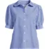Women's Seersucker Peter Pan Collar Shirt, Front