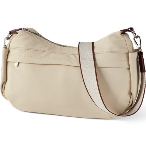  Lands' End Umhängetasche Aus Nylon, Damen, Größe:null Regular, Weiß, By Lands' End 