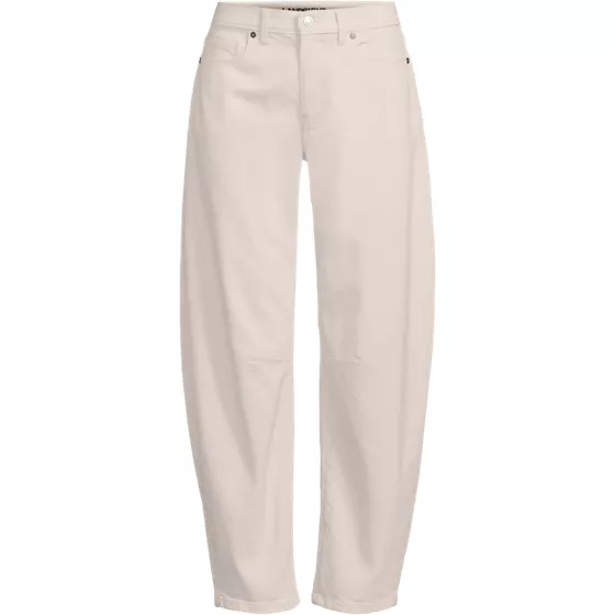 Women's Soft Denim Mid Rise Relaxed Barrel Ankle Jeans - primary