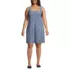 Women's Plus Size Silky Knit Mini Shift Dress, Front