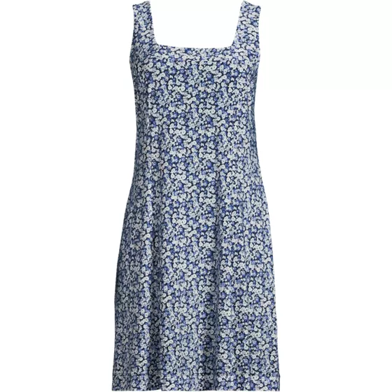 Women's Silky Knit Mini Shift Dress - primary