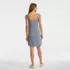 Women's Silky Knit Mini Shift Dress, Back