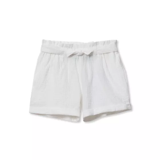 Girls Woven Belted Pull On Short - primary