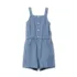 Girls Lightweight Denim Romper, alternative image