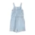 Girls Lightweight Denim Romper, alternative image