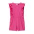 Girls Sleeveless Ruffle Knit Romper, alternative image