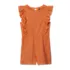 Girls Sleeveless Ruffle Knit Romper, alternative image