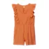 Girls Sleeveless Ruffle Knit Romper, alternative image