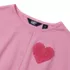Girls Slouchy Button Front Terry Knit Top, alternative image