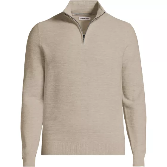 Men's Long Sleeve Summer Weight Quarter Zip - primary