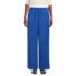 Women's Satin Mid Rise Relaxed Pull On Wide Leg Pants, Front