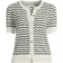 Women's Cotton Viscose Short Sleeve Cardigan Sweater, Front