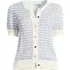 Women's Plus Size Cotton Viscose Short Sleeve Cardigan Sweater, Front