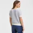 Women's Cotton Viscose Short Sleeve Cardigan Sweater, Back