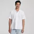 Men's Eyelet Camp Collar Shirt, Front