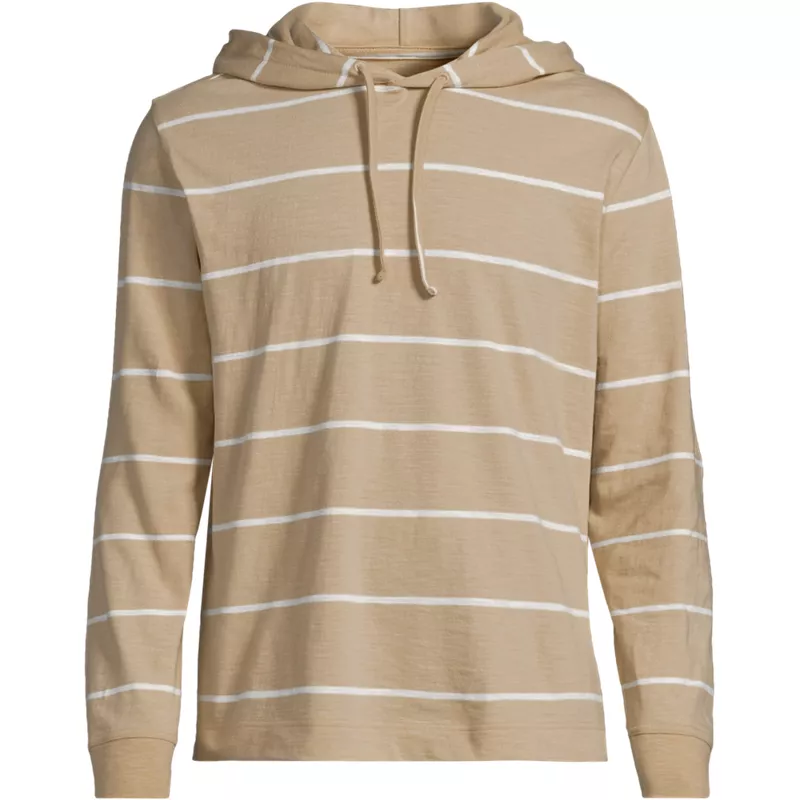 Men's Long Sleeve Slub Hoodie, Front