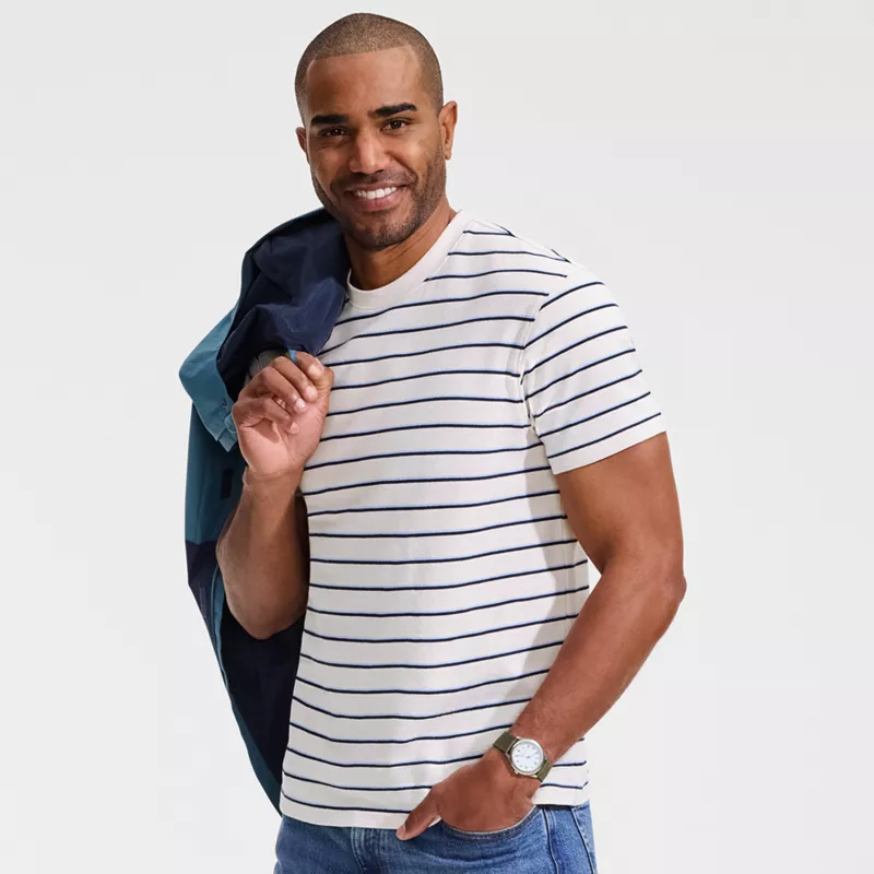 Men's Short Sleeve Knit Terry Tee, alternative image
