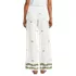 Women's Poplin High Rise Extra Wide Leg Embroidered Pants, Back