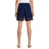 Women's Poplin Embroidered High Rise 7" Pull On Shorts, Back