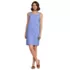 Women's Sleeveless Eyelet Shift Above the Knee Dress, Front