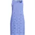 Women's Sleeveless Eyelet Shift Above the Knee Dress, Front