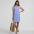 Women's Sleeveless Eyelet Shift Above the Knee Dress, alternative image