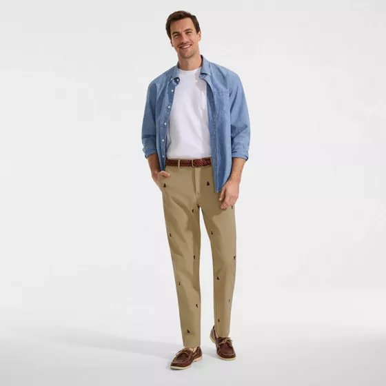 Men's Knockabout Embroidered Comfort Waist Classic Fit Chino Pant - primary