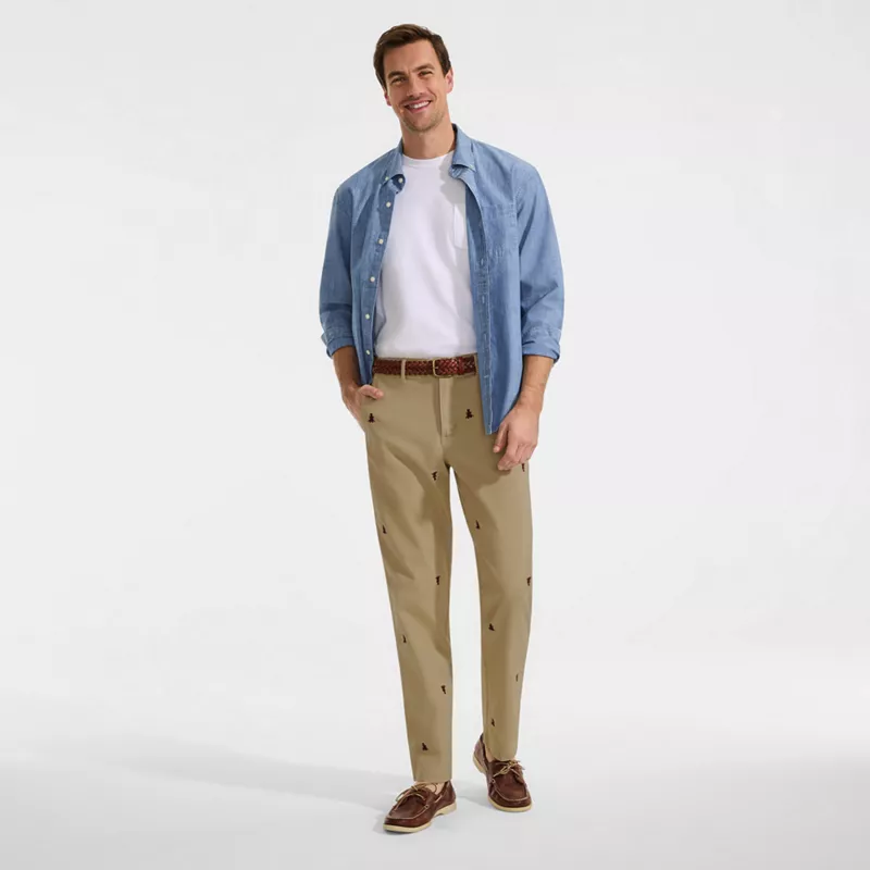 Men's Knockabout Embroidered Comfort Waist Classic Fit Chino Pant, alternative image