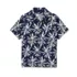 Boys Short Sleeve Linen Slub Button Down Shirt, alternative image
