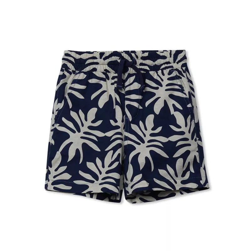 Boys Linen Slub Shorts, alternative image
