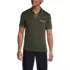 Men's Short Sleeve Tipped Welt Pocket Performance Supima Polo, Front