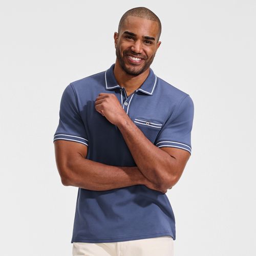 Men's Blue Polo Shirts | Lands' End