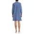 Women's Light Weight Denim Popover At the Knee Dress, Back
