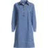 Women's Plus Size Light Weight Denim Popover At the Knee Dress, Front