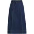 Women's Soft Denim A-line Midi Skirt, Front
