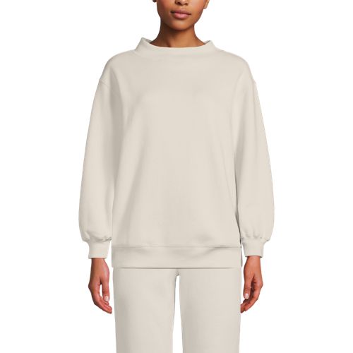 Women's Long Sleeve Serious Sweats Mock Neck Sweatshirt - image 5