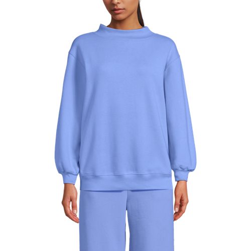 Women's Long Sleeve Serious Sweats Mock Neck Sweatshirt - image 2