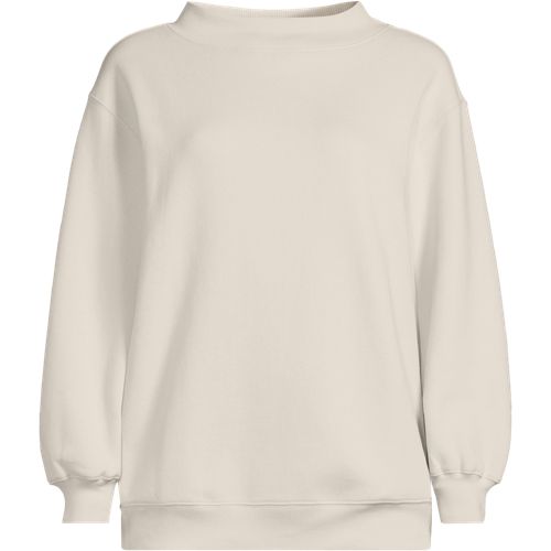 Women's Long Sleeve Serious Sweats Mock Neck Sweatshirt - image 4