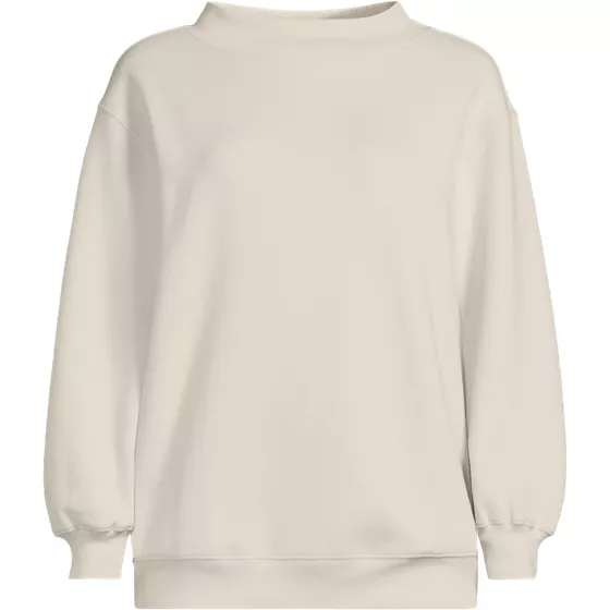 Women's Long Sleeve Serious Sweats Mock Neck Sweatshirt - primary
