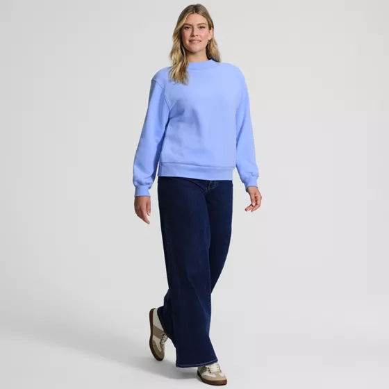 Women's Long Sleeve Serious Sweats Mock Neck Sweatshirt - primary
