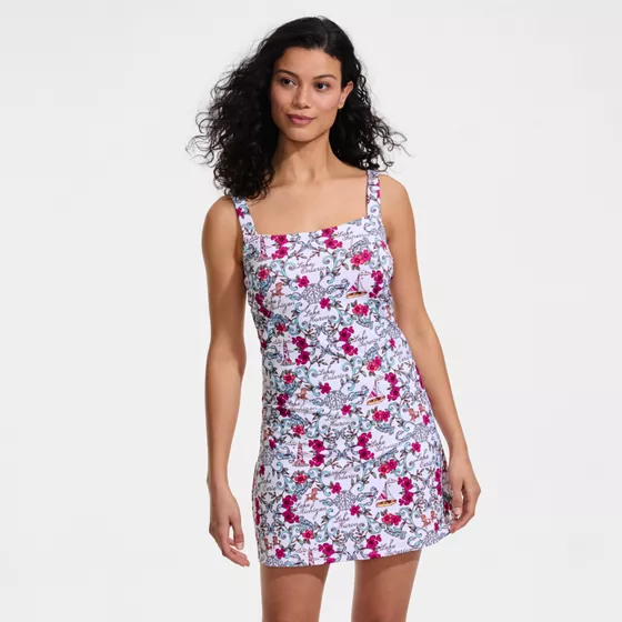Women's Mastectomy LE x T and T The Tiffany Square Neck Swim Dress - primary