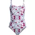 Women's Long Torso LE x T and T The Tiffany Square Neck One Piece, Front