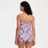 Women's LE x T and T The Tiffany Square Neck One Piece, Back
