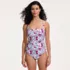 Women's LE x T and T The Tiffany Square Neck One Piece, Front