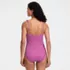 Women's LE x T and T The Tegan Ruffle V-Neck Plunge One Piece, Back