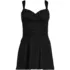Women's Slender Lite Sweetheart Shirred Swim Dress, Front