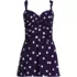 Women's Slender Lite Sweetheart Shirred Swim Dress, Front