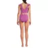 Women's LE x T and T The Tegan Ruffle Midkini Set, Back