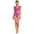 Women's LE x T and T The Tegan Ruffle Midkini Set, Front