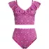 Women's LE x T and T The Tegan Ruffle Midkini Set, Front